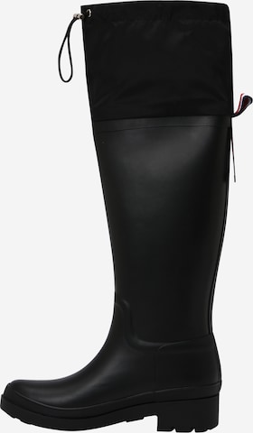 TOMMY HILFIGER Rubber Boots in Black