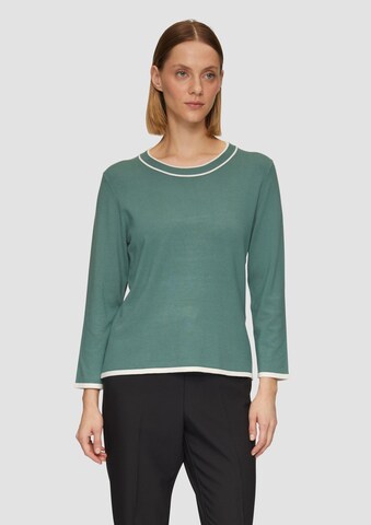 s.Oliver BLACK LABEL Trui in Groen: voorkant