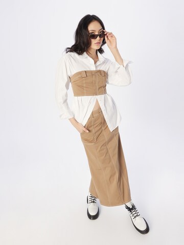 Nasty Gal Topp, värv beež