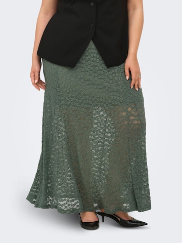 ONLY Carmakoma - Falda 'CARAlice' en verde: frente