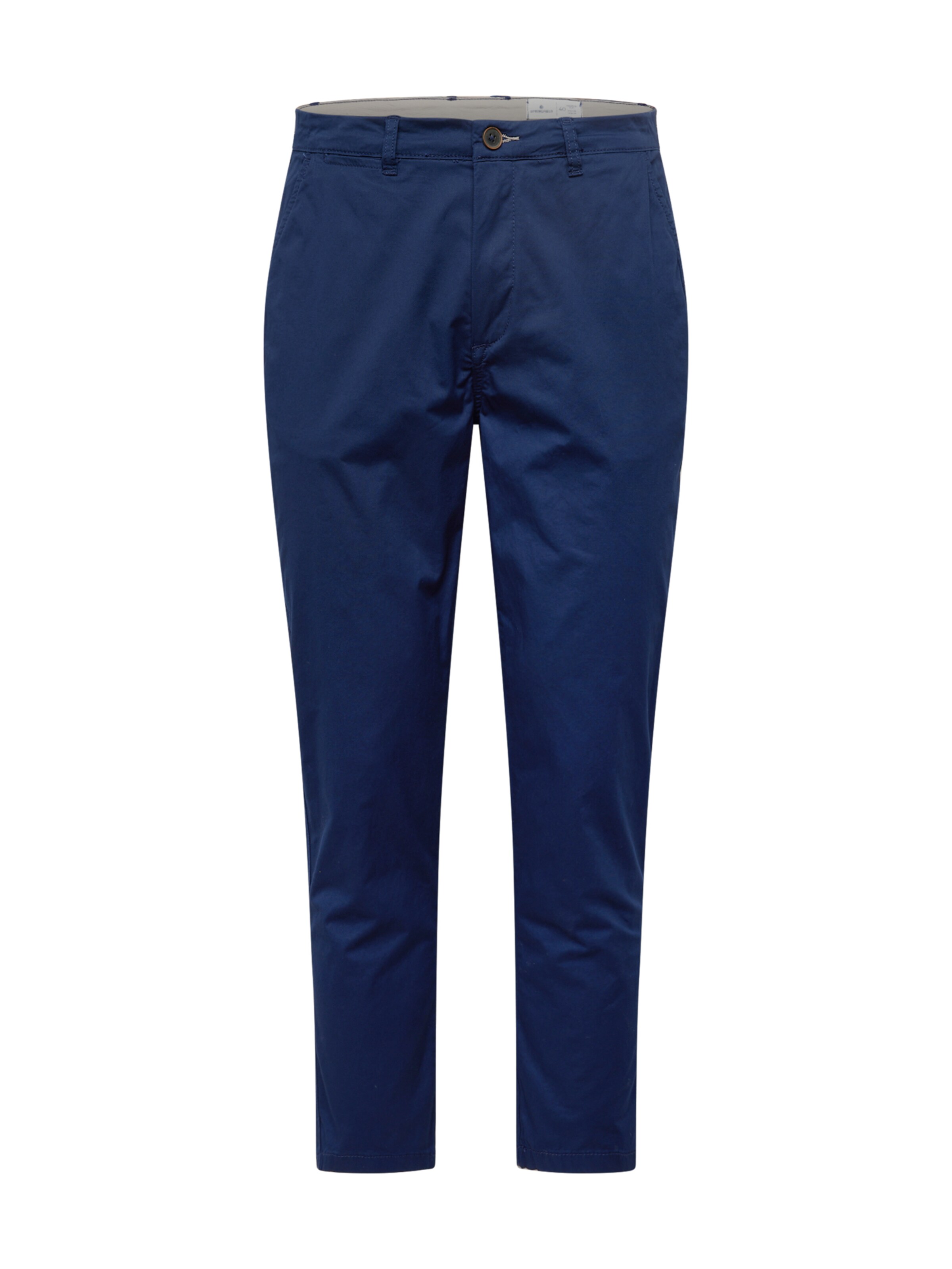 Springfield Slimfit Chinosy 'RECONSIDER' w kolorze niebieski: przód