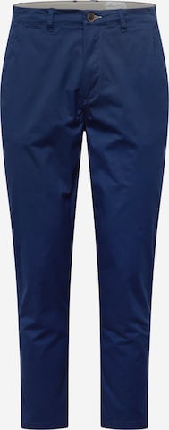 Springfield Slimfit Chino hlače 'RECONSIDER' | modra barva: sprednja stran