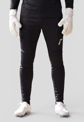 REUSCH Slimfit Torwarthose 'Contest II' in Schwarz: Vorderseite