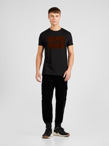 HUGO T-Shirt 'Dulive_V' in Schwarz