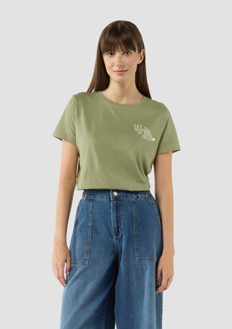 T-shirt QS en vert : devant