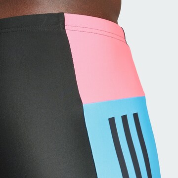 ADIDAS PERFORMANCE Athletic Swim Trunks in Black