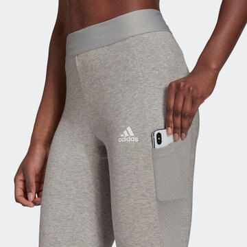 ADIDAS SPORTSWEAR Skinny Fit Спортен панталон в сиво