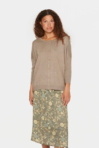 Cardigan 'Mila' SAINT TROPEZ en beige : devant