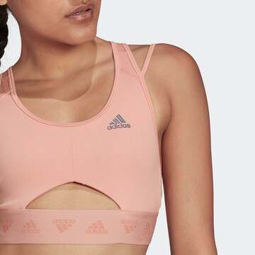 ADIDAS SPORTSWEAR Bustier Športni nederček | roza barva