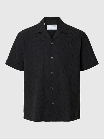 SELECTED - Ajuste confortable Camisa en negro