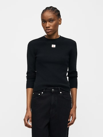 Calvin Klein Jeans Pulóver - fekete: elől