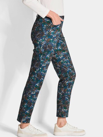 Coupe slim Pantalon 'Louisa' Goldner en bleu