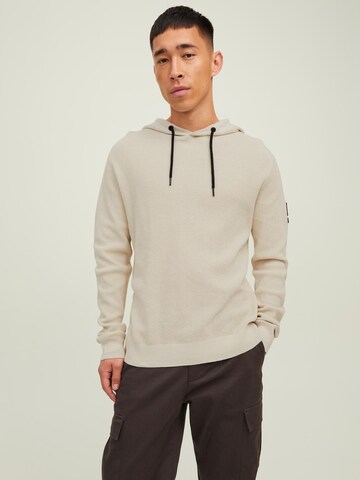 JACK & JONES Sweter w kolorze beżowy: przód