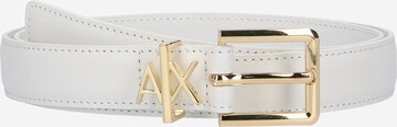 ARMANI EXCHANGE Bælte i hvid: forside