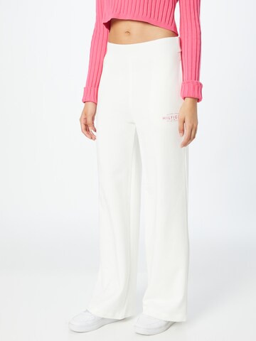 Loosefit Pantalon TOMMY HILFIGER en beige : devant