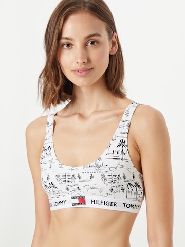 Tommy Hilfiger Underwear صدرية حمالة صدر بلون أبيض: الأمام