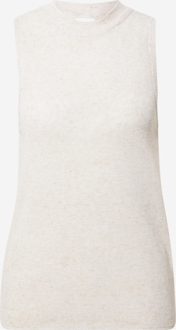 VILA Knitted Top 'DENICE' in Beige: front