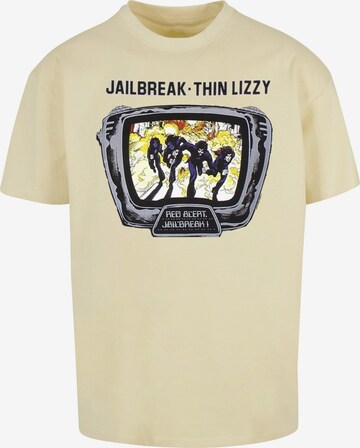 Merchcode Shirt 'Thin Lizzy - Jailbreak' in Yellow: front