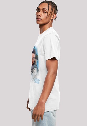 F4NT4STIC T-Shirt 'Star Wars The Last Jedi Rey Brushed' in Weiß