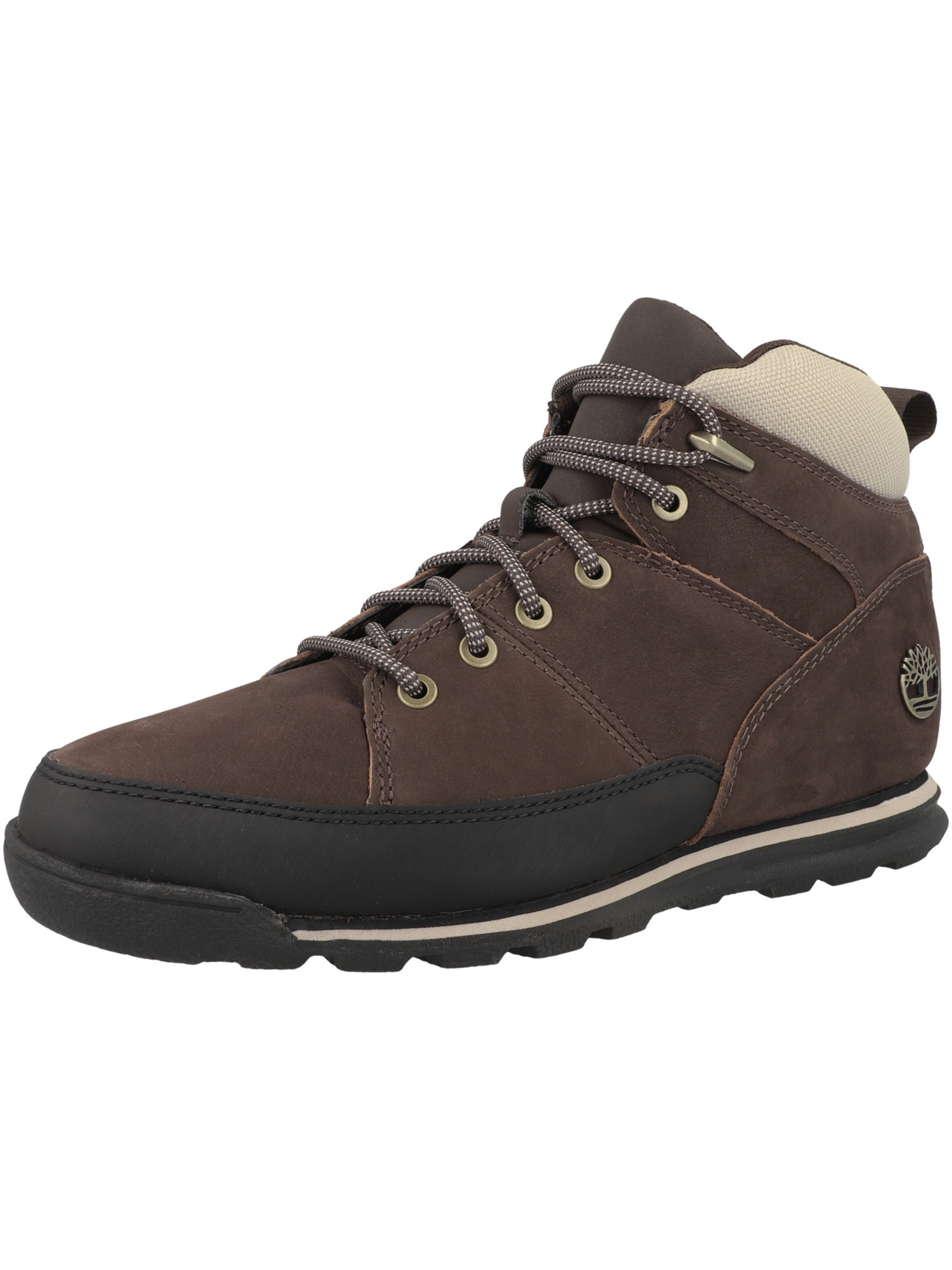 TIMBERLAND Lace-up boots 'Euro Rock Mid Hiker' in Brown