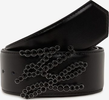 juoda Karl Lagerfeld Diržas: priekis