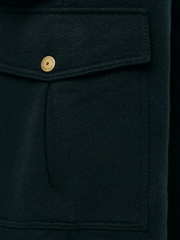 BIG STAR Tapered Cargobroek in Zwart