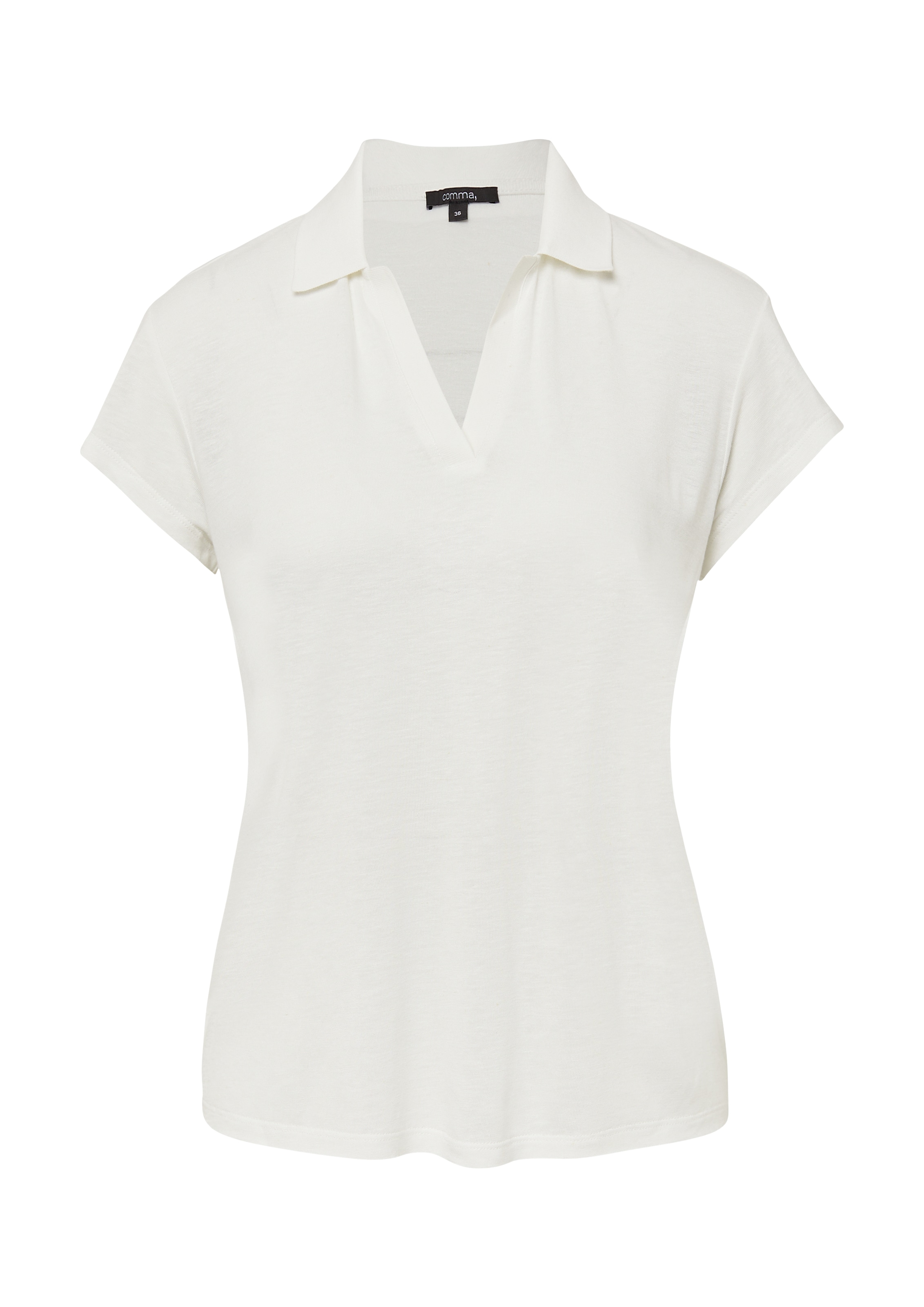 COMMA T-shirt en blanc, Vue avec produit