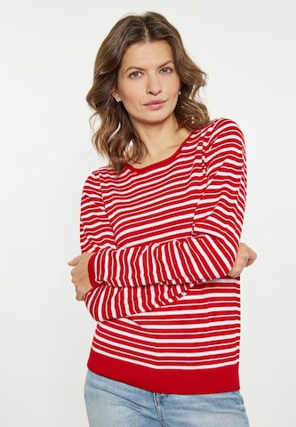 Pull-over usha BLUE LABEL en rouge : devant