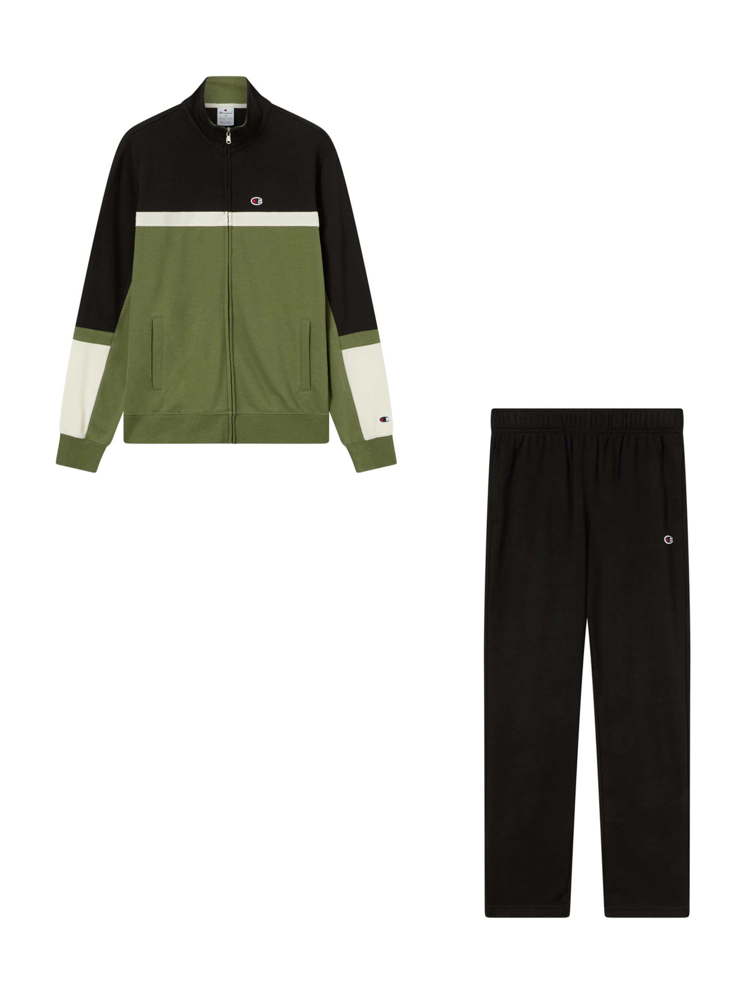 Champion Authentic Athletic Apparel Sweatsuit in Green: front