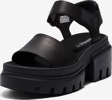 TIMBERLAND Strap Sandals in Black: front