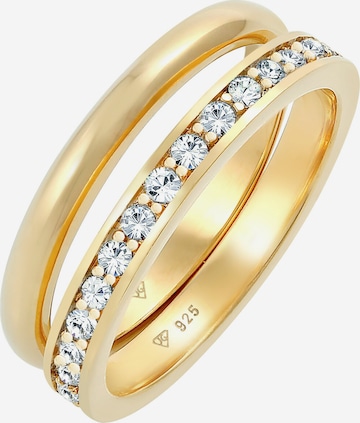 ELLI Ring Bandring, Kristall Ring in Gold: predná strana
