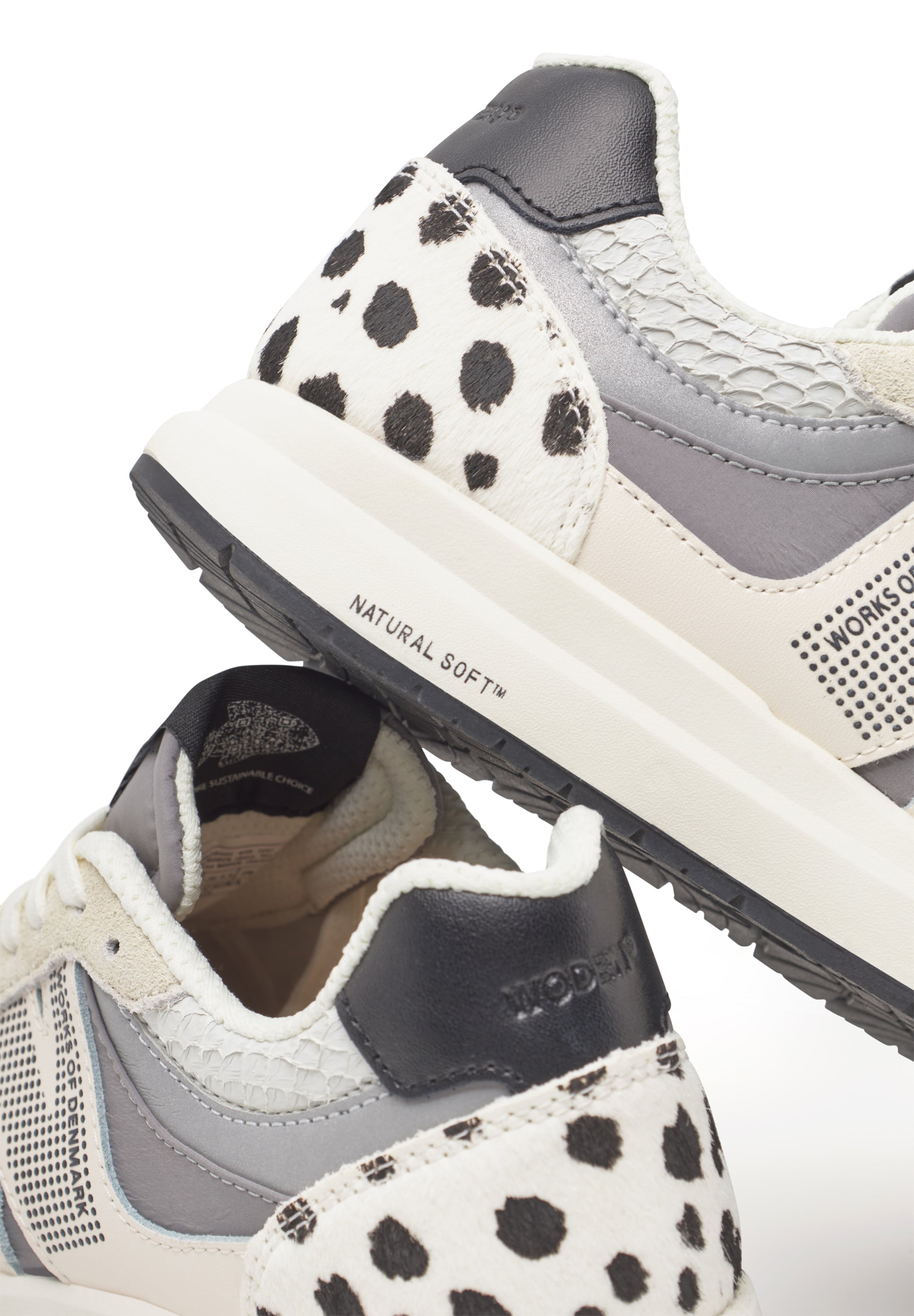 WODEN Sneaker 'Rigmor Animal' in Weiß