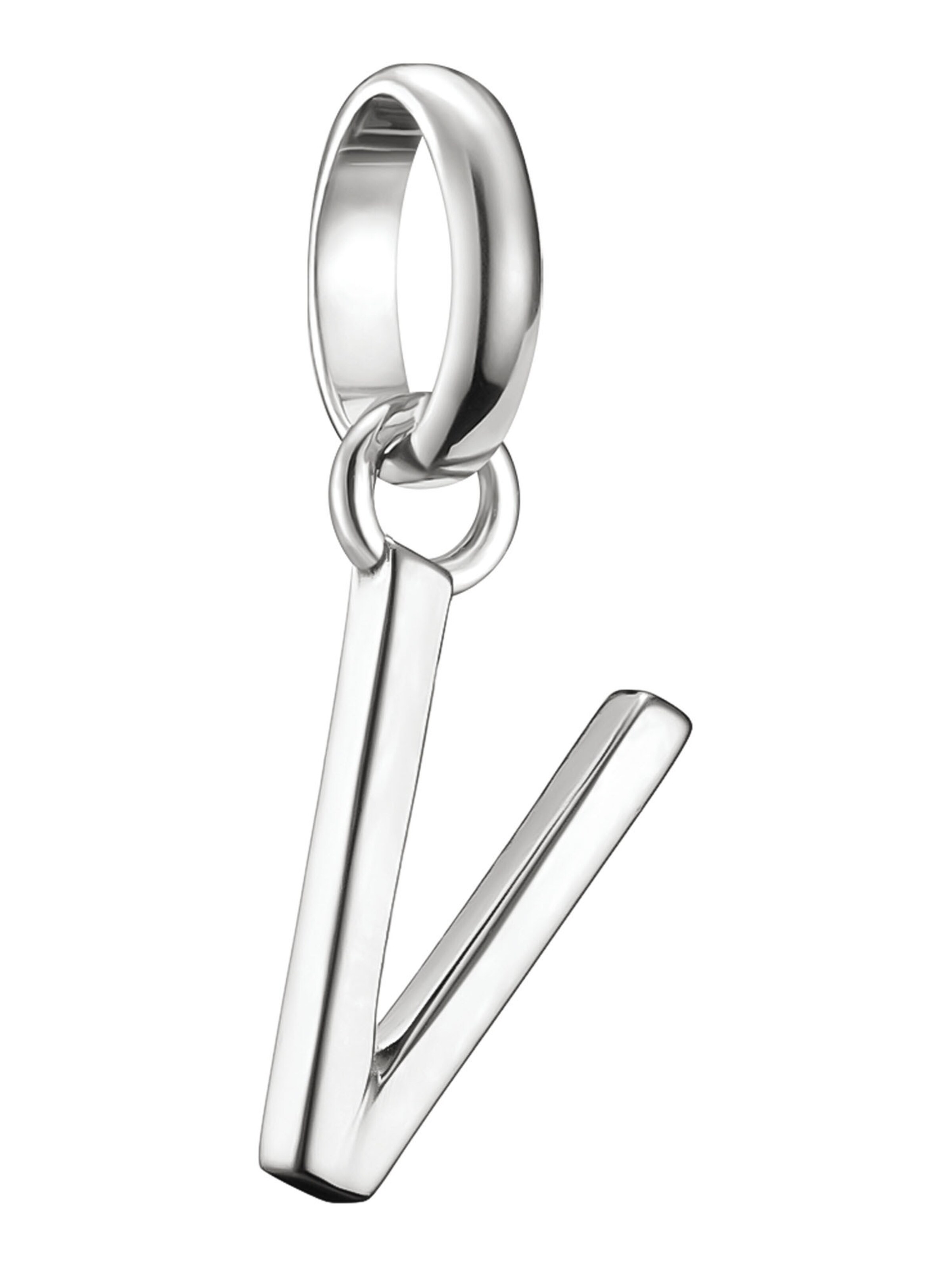 Thomas Sabo Anhänger 'Buchstabe V Connect' in Silber: Vorderseite