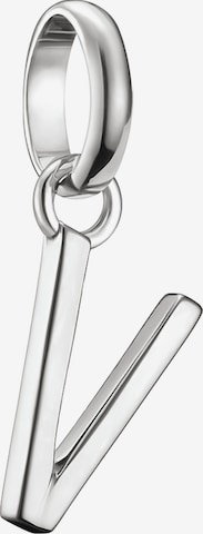 Thomas Sabo Pendant 'Buchstabe V Connect' in Silver: front