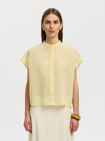 SELECTED Blouse in Beige: front