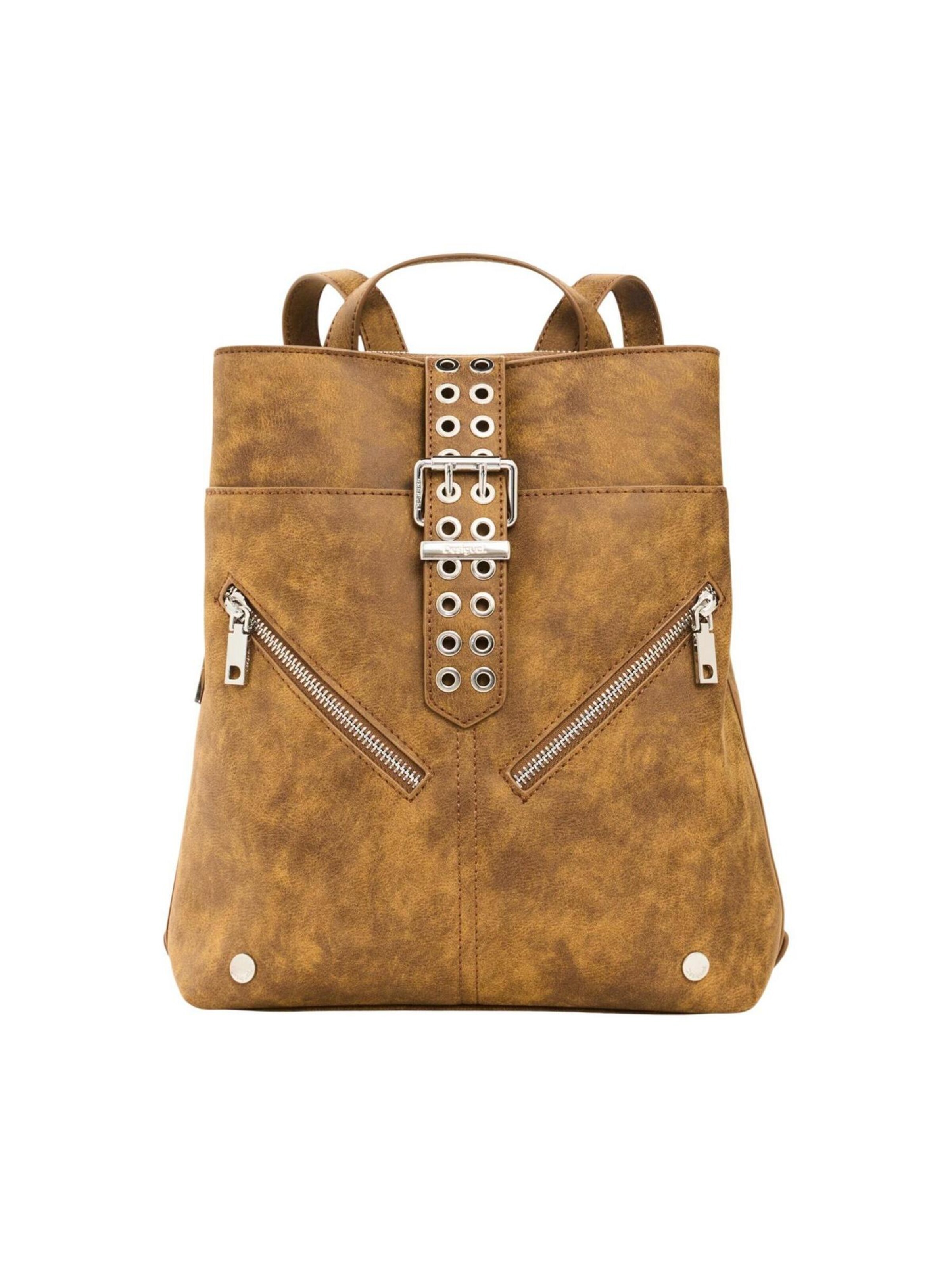 Desigual Rucksack '26WAKP19' in Braun: Vorderseite