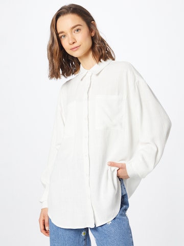 Camicia da donna di Nasty Gal in bianco: frontale