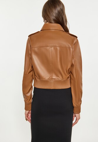 Veste mi-saison faina en marron