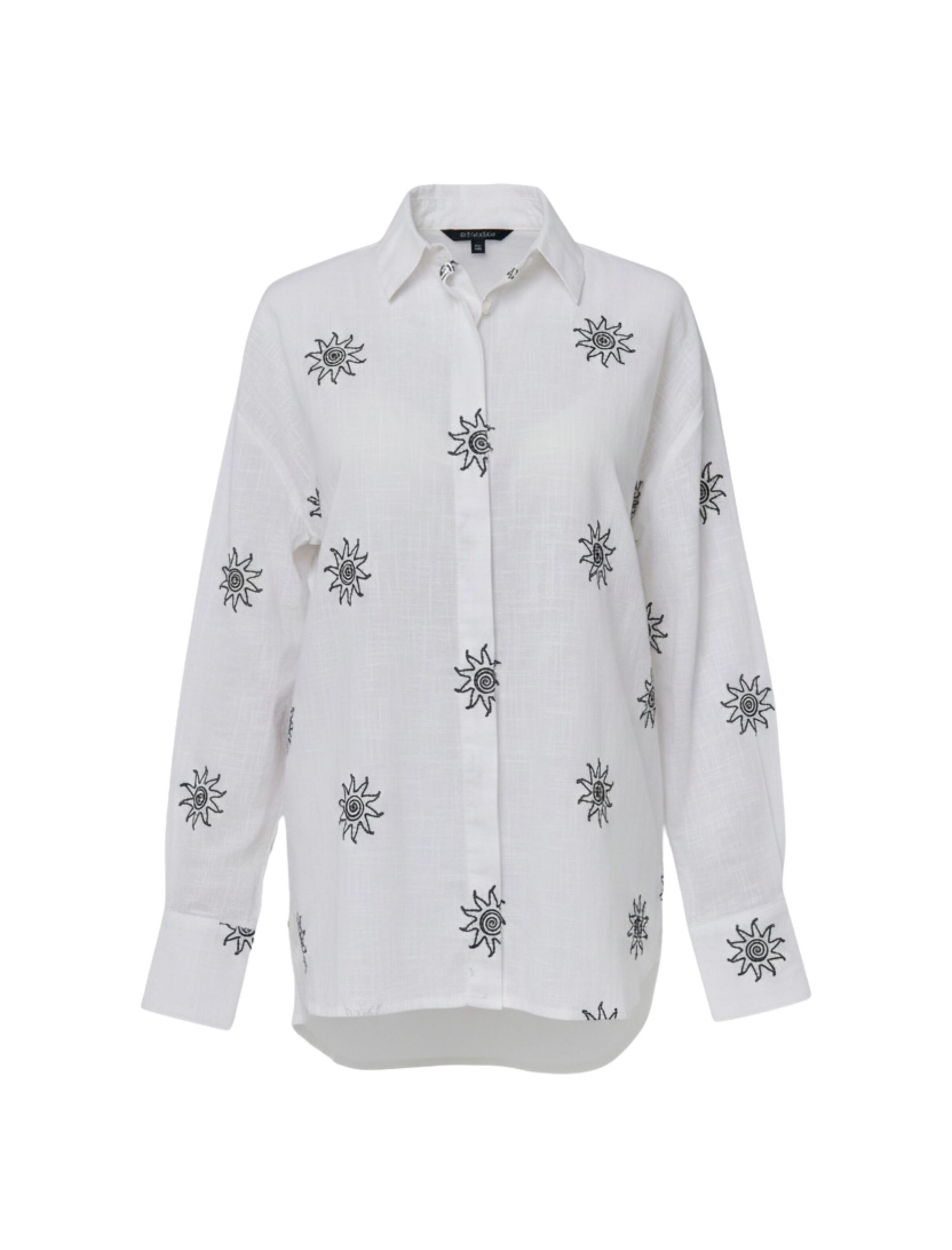 South Beach Bluse in Weiß: Vorderseite