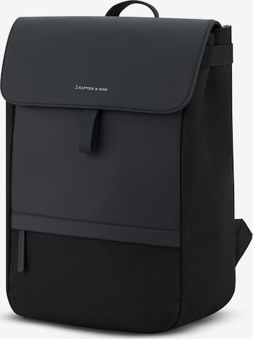 Kapten & Son Rucksack 'Fyn' in Schwarz: Vorderseite