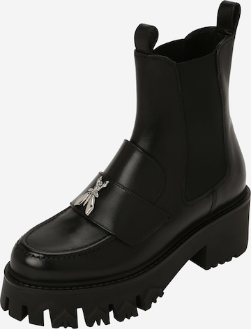 PATRIZIA PEPE - Botas chelsea em preto: frente