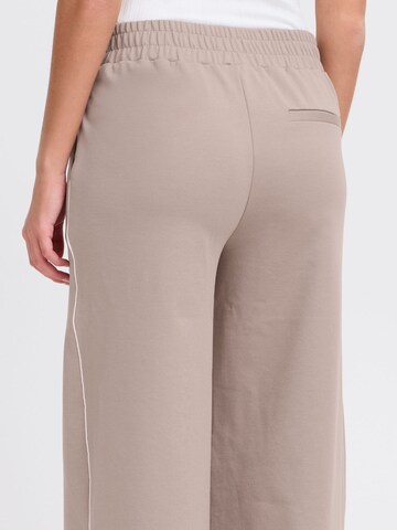 ICHI Wide leg Broek 'Kate' in Roze