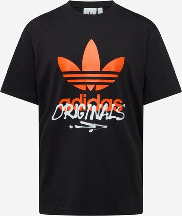 ADIDAS ORIGINALS T-shirt 'STREET 1' i svart: framsida