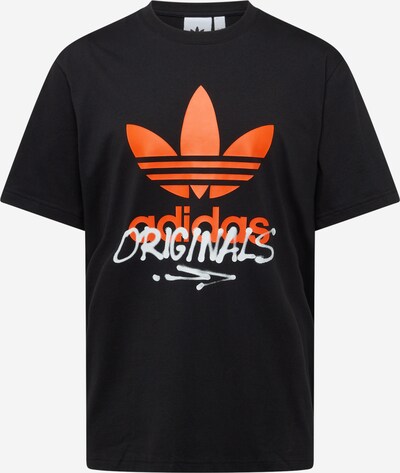ADIDAS ORIGINALS T-Shirt 'STREET 1' in orange / schwarz / weiß, Produktansicht