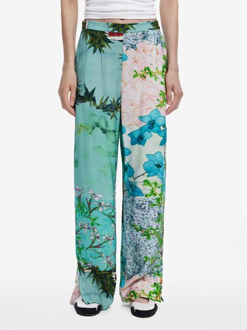 Desigual - Loosefit Pantalón en verde: frente