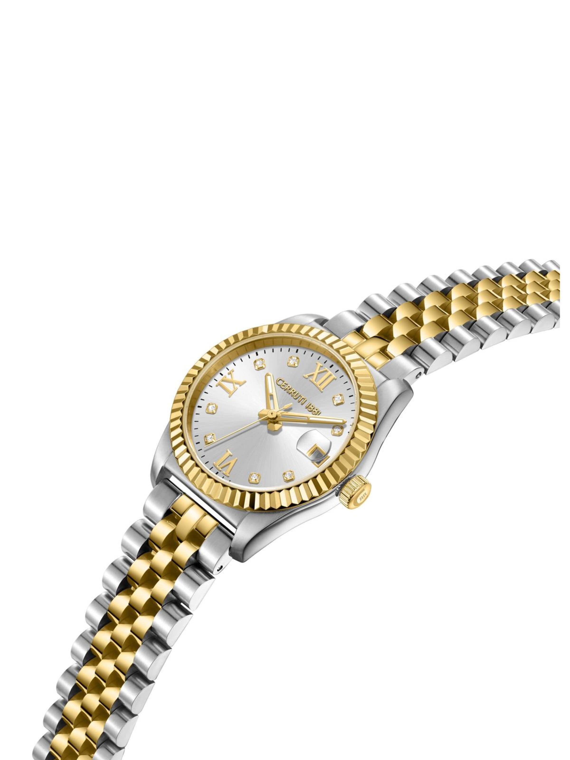 CERRUTI 1881 Analoguhr 'Date watch Cerruti Watch Baccio'‌‌‌‌‌ in Silber