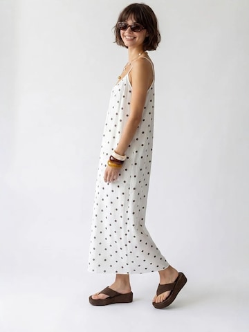MixRay - Vestido de verão em branco