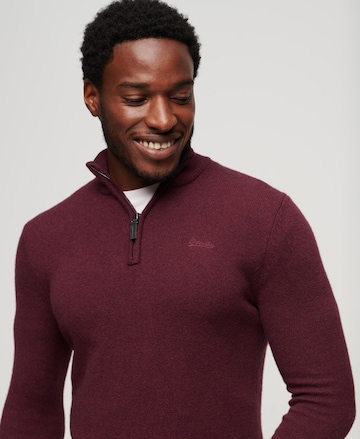 Pull-over 'Essential' Superdry en rouge