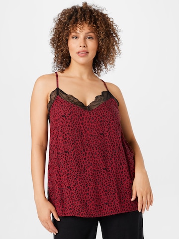 ABOUT YOU Curvy Top 'Aileen' in Red: front