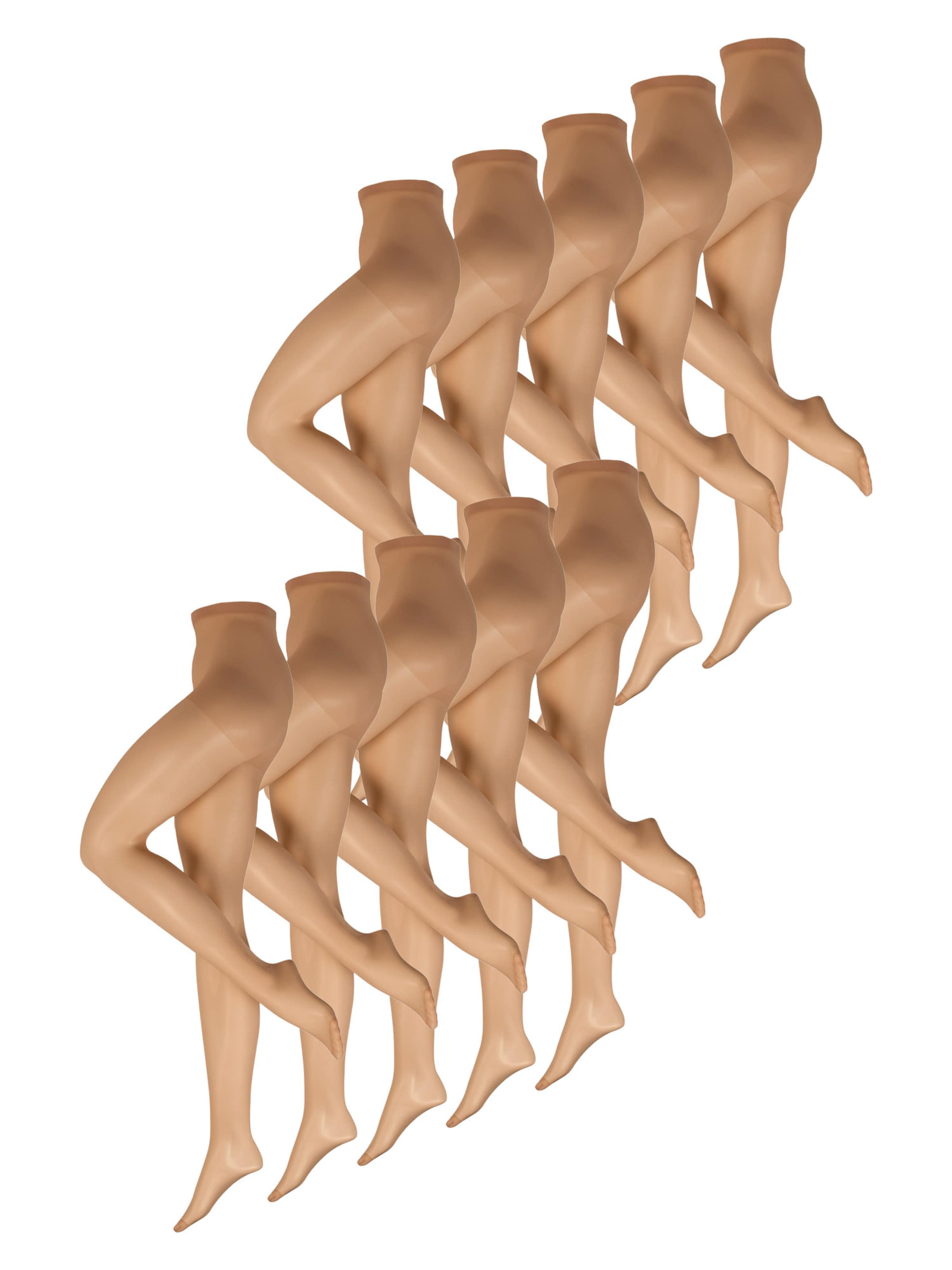 Nur Die Fijne panty ' Seidenfein 15 DEN ' in Bruin: voorkant